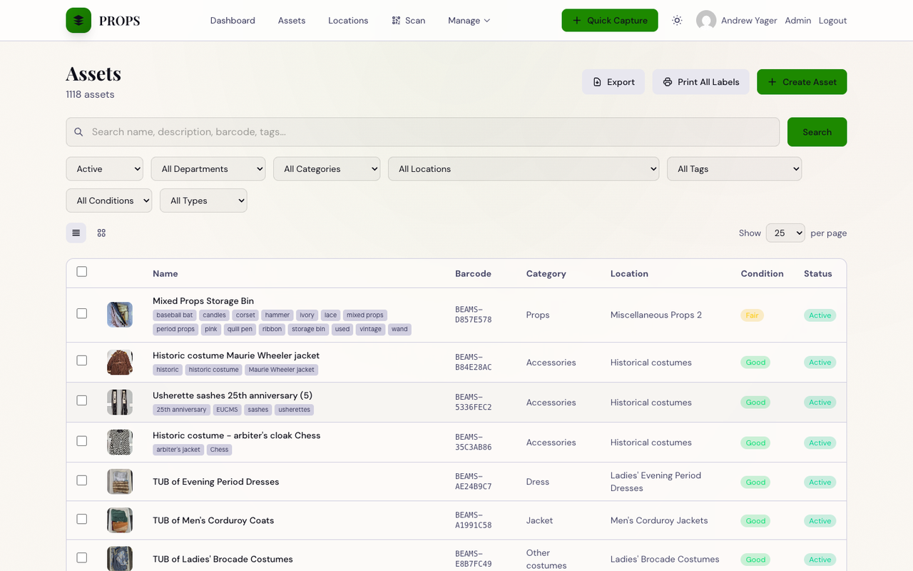 Props screenshot